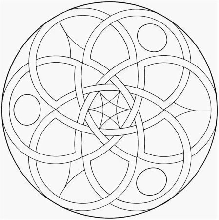 Геометрический орнамент в круге