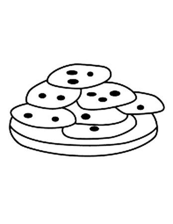 Раскраска печеньки