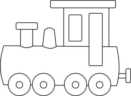 Раскраска паровозик из Ромашково с вагончиками