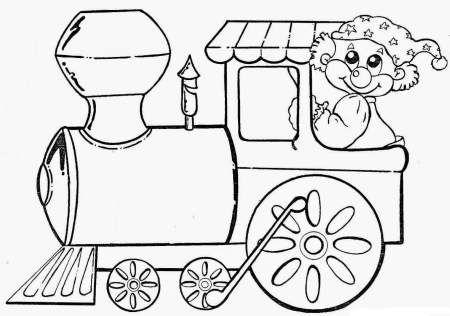 Вагончик раскраска