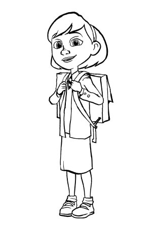 Раскраска ученица