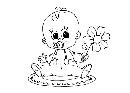 Малыш для раскрашивания