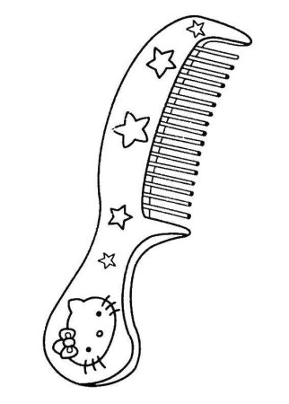 Раскраска расческа
