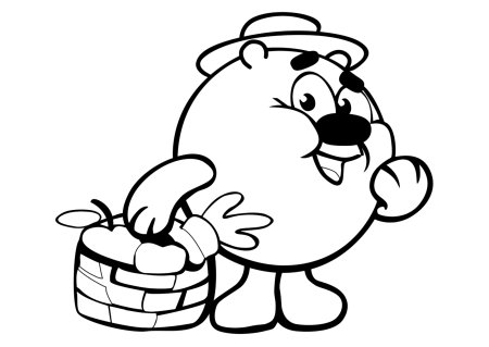 Раскраска Копатыч Люсьен