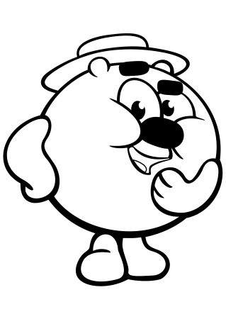 Смешарики раскраска Копатыч