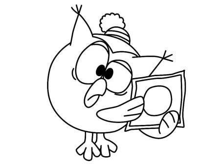 Совунья из смешариков раскраска