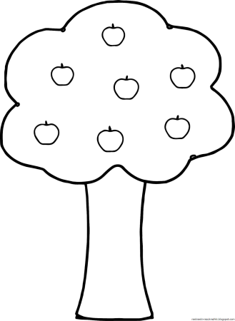 Яблоня раскраска