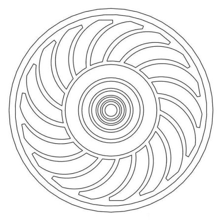 Спираль для раскрашивания