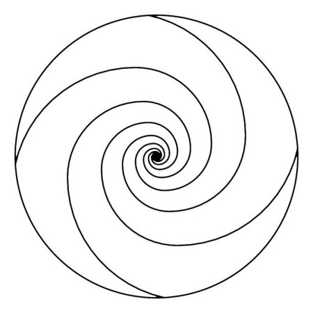 Спираль трафарет