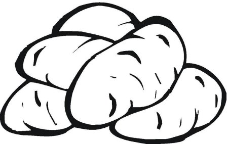 Картофель раскраска