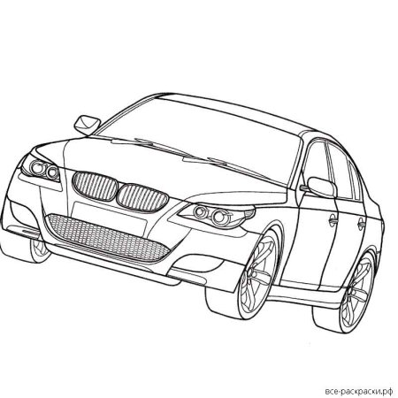 Раскраска BMW m5 f90