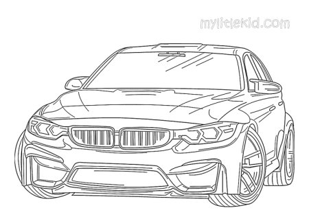 Раскраска BMW m5 f90