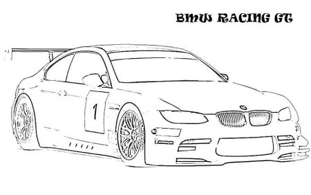 Раскраски машины BMW m3