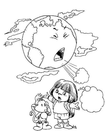 Раскраска на тему экология