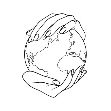 Планета земля раскраска