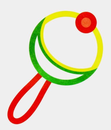 Погремушка раскраска для детей