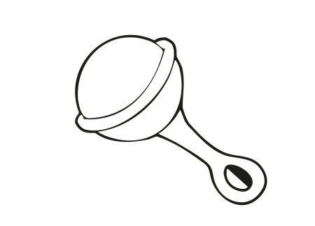 Погремушка раскраска