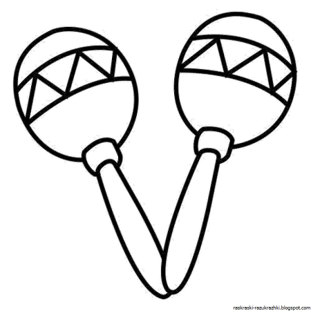 Трафарет погремушка