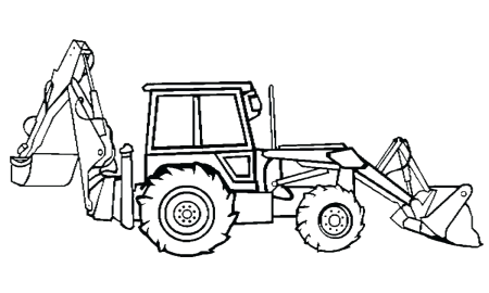 Трактор ЮМЗ экскаватор раскраска