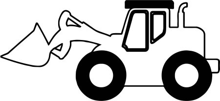 Погрузчик раскраска