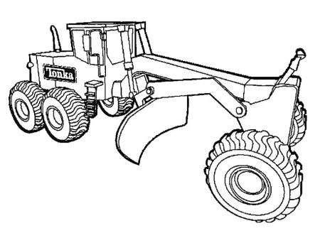 Экскаватор погрузчик раскраска