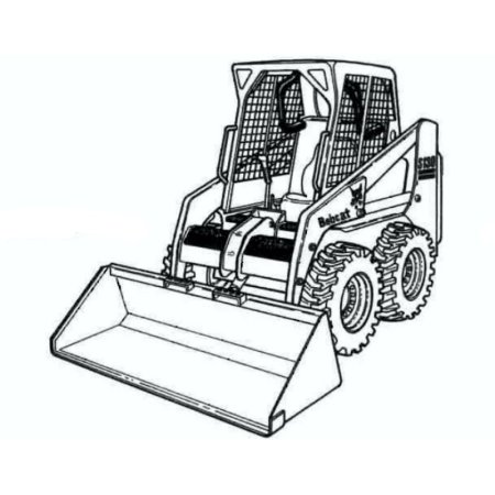 Бобкэт экскаватор раскраска