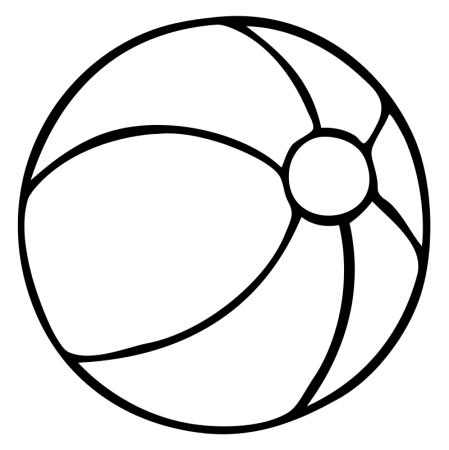 Мяч раскраска для детей