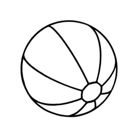 Мяч раскраска