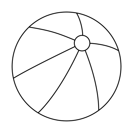 Мяч раскраска для детей