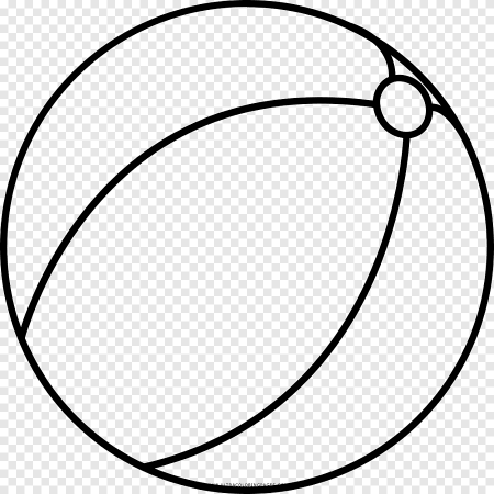 Мячик: раскраска