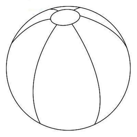Футбольный мяч раскраска для малышей