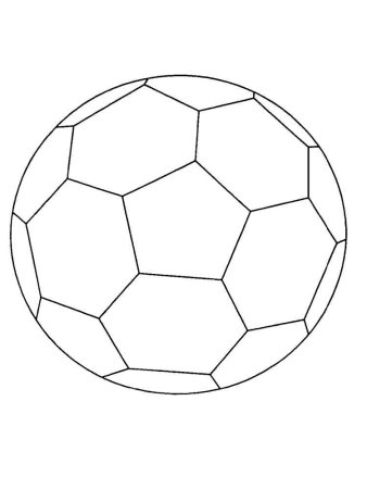 Футбольный мяч раскраска для детей
