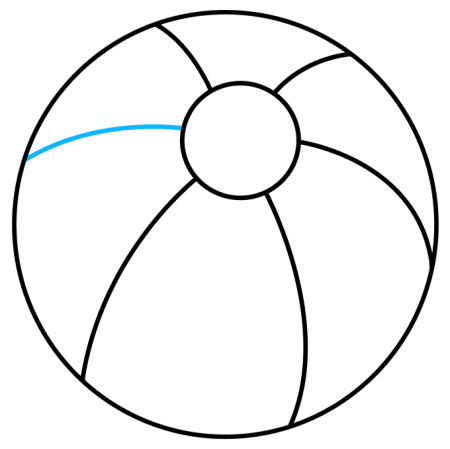 Мячик трафарет для рисования