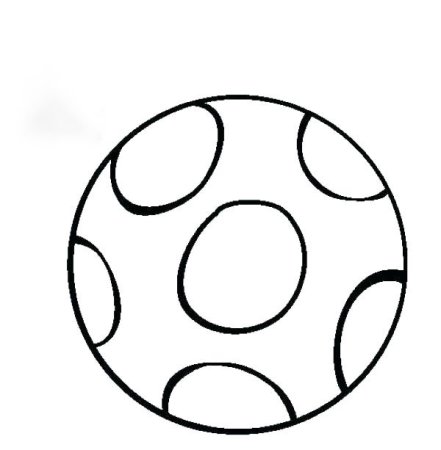 Мячик раскраска для детей