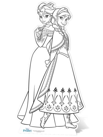 Разукрашка Холодное сердце 2 Эльза
