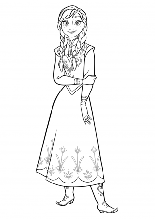 Раскраски холодная сердца Эльза