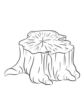 Пень карандашом