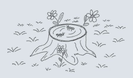 Пеньки для рисования