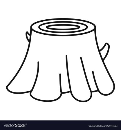 Пень раскраска