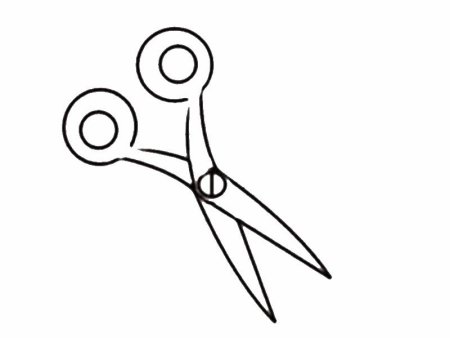 Ножницы черно белые