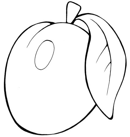 Фрукты раскраска для детей