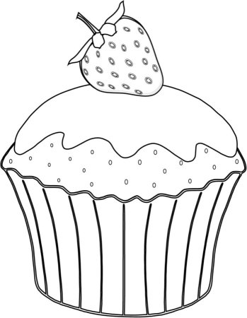 Кекс раскраска