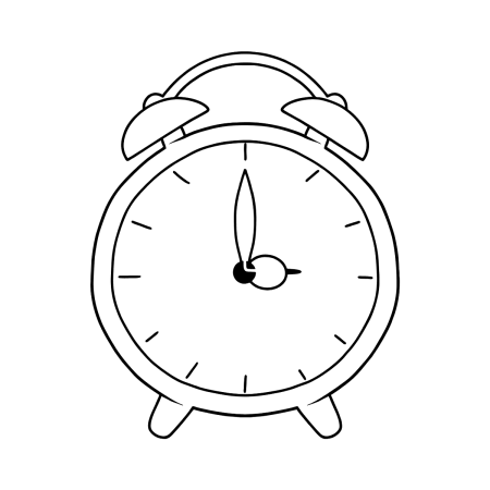 Часы раскраска