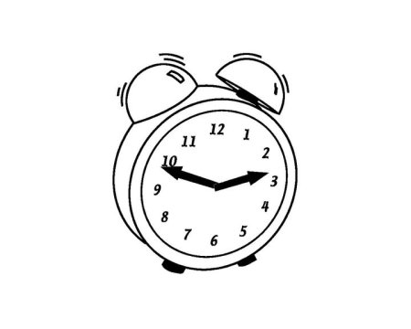 Часики раскраска