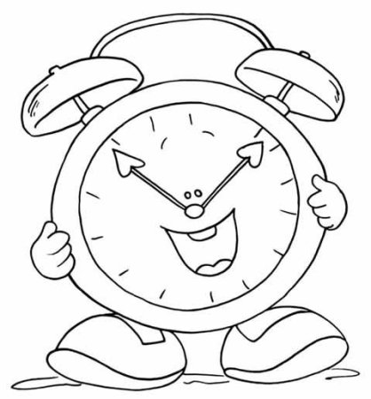 Часы раскраска