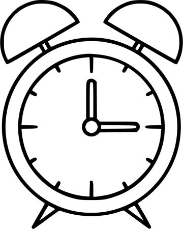 Часы раскраска