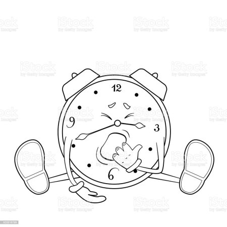 Будильник раскраска