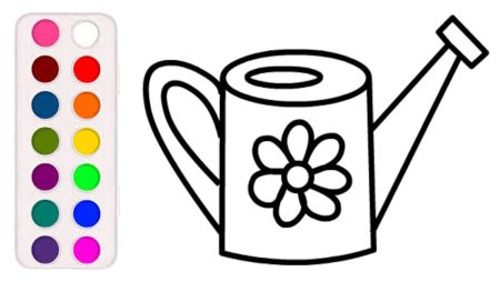 Лейка трафарет