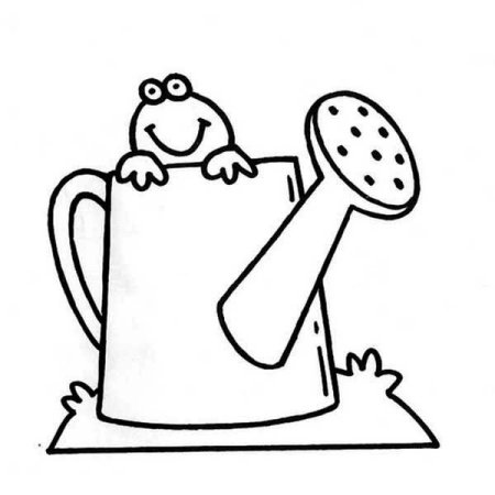 Маленькая лейка раскраска