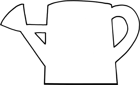 Контур лейки для раскрашивания